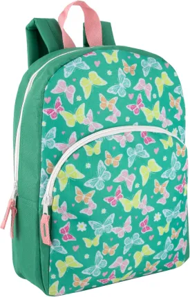 15 Inch Kids Backpacks for Boys & Girls | Preschool, Kindergarten, Elementary School Backpacks with Adjustable, Padded Straps (Beautiful Butterflies)