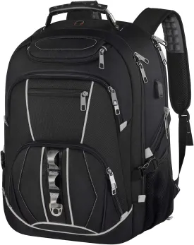 18.4 inch Gaming Laptop Backpacks with USB Charging Port, Big Capacity TSA Friendly RFID Anti Theft Pocket College Heavy Duty Computer Work bag for Men