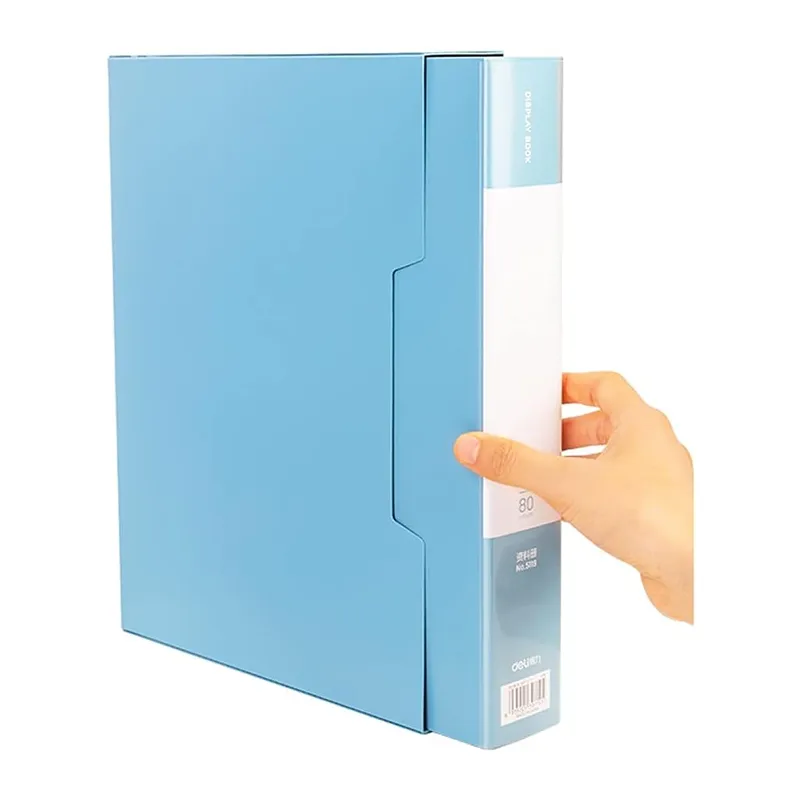 80 Pockets Portable Transparent Storage Folders For Storing Data-Adm95101