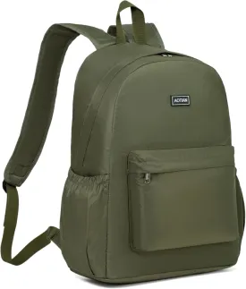 AOTIAN 17-Inch Water-Resistant Nylon Backpack, Durable Lightweight Bookbag, Daypack for College, Work, Travel & Hiking