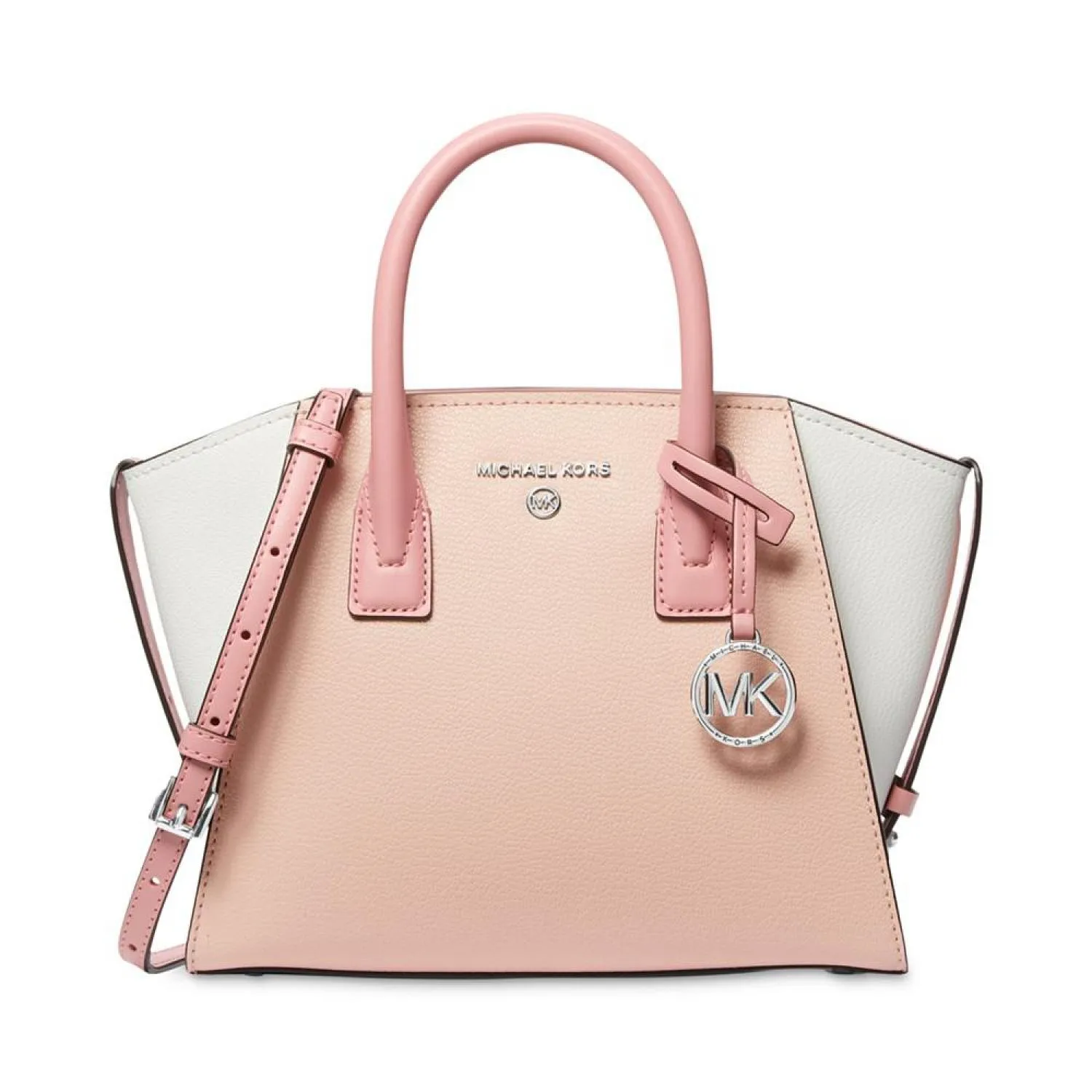 Avril Small Top Zip Leather Satchel