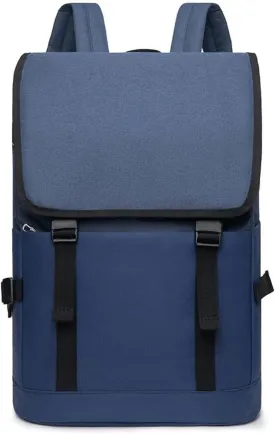 Backpack For Men Casual Business Waterproof Nylon Men's Backpack Multifunctional Large Capacity Laptop Bag for Work and Travel(Blue)
