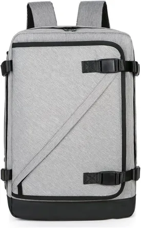 Backpack For Men Multifunctional Men's Waterproof Laptop Backpack with USB Charging Port Oxford Polyester Business Bag(Gray)