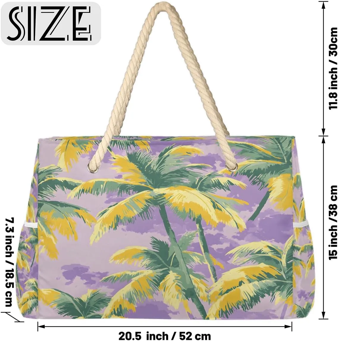 Beach Bags for Women, Large Waterproof Beach Tote Bag for Gym Grocery Travel