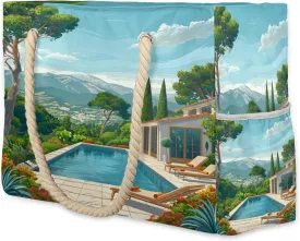 Beach Bags for Women, Large Waterproof Beach Tote Bag for Gym Grocery Travel
