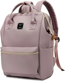 Bebamour Travel Backpack for Women and Men Laptop Rucksack 15.6 inch Classic Waterproof College Travel Business Bags Dipaer Backpack (pink)