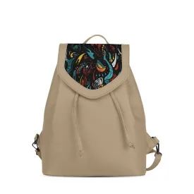 Beige City Serenade Backpack Tribal Rhythms