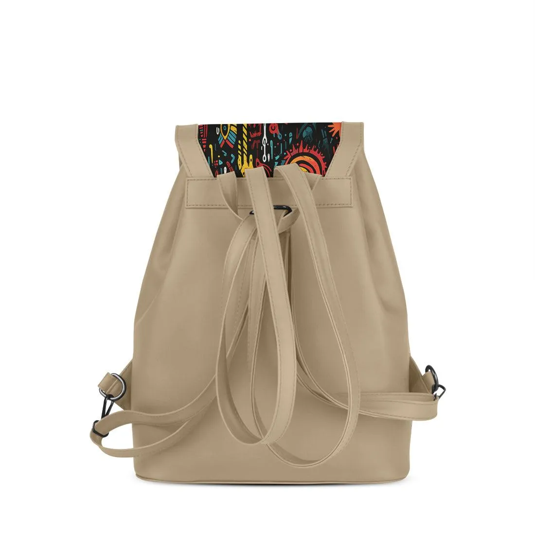 Beige City Serenade Backpack Tribal Rhythms