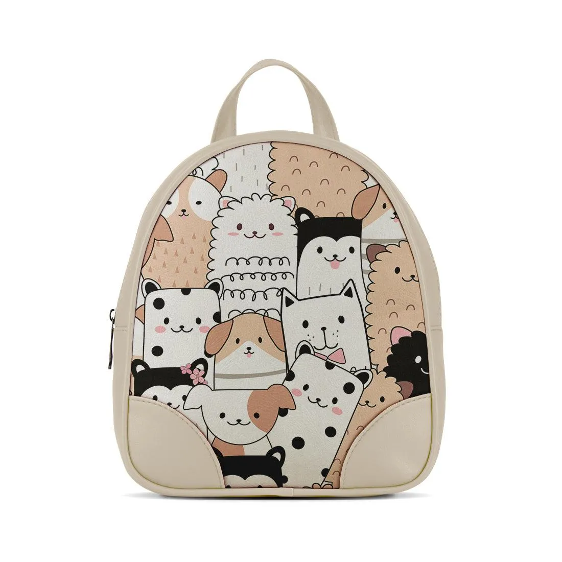 Beige O Mini Backpacks Cute Pets