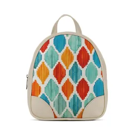 Beige O Mini Backpacks Rhombus sarong