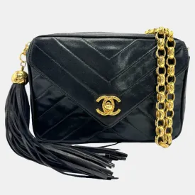 Black 1992 V Stitch Bijou  Shoulder Bag