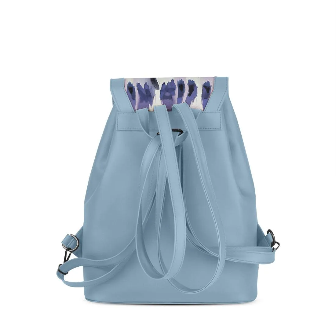 Blue City Serenade Backpack Lavender Brush Strokes