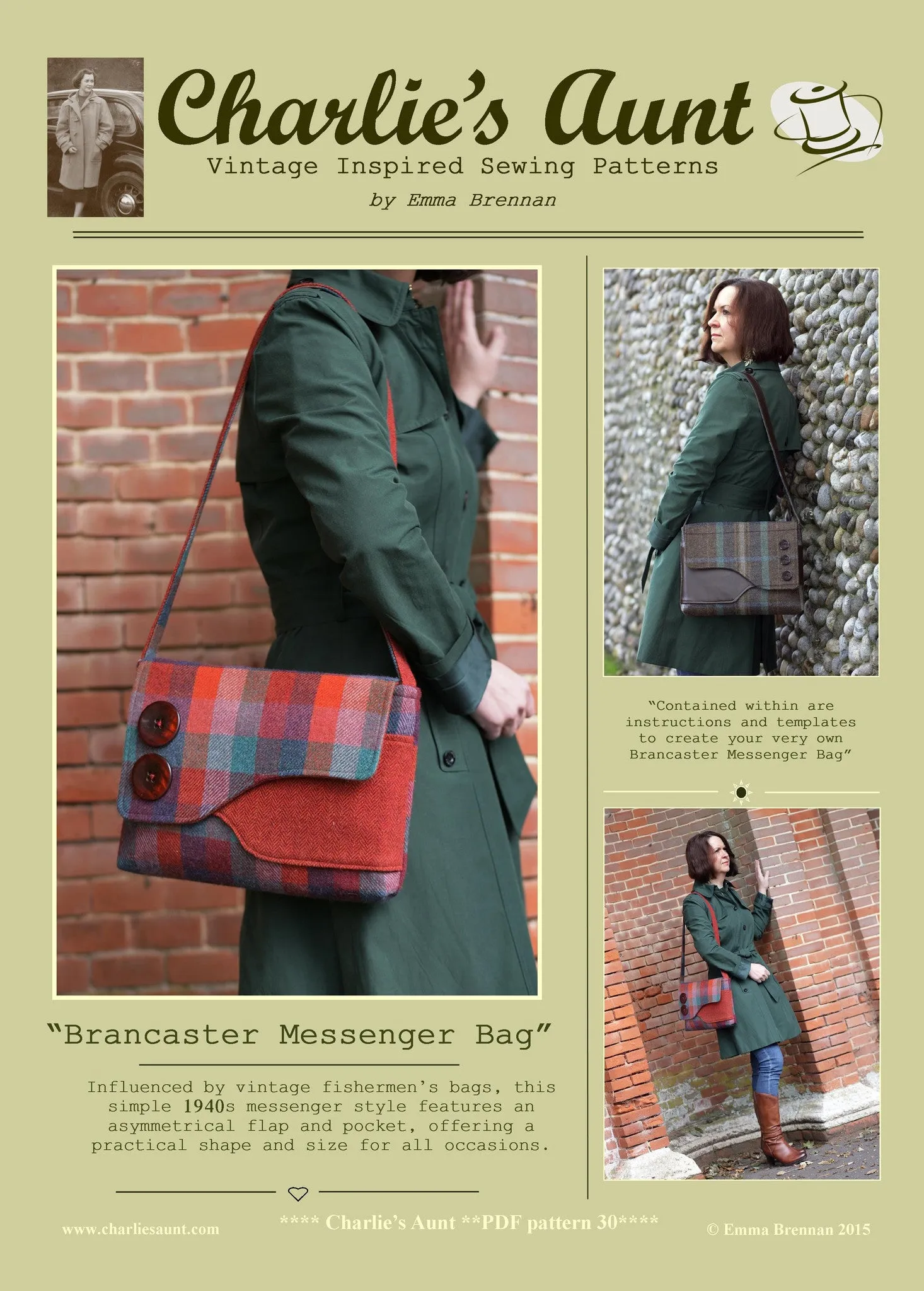 Brancaster Messenger Bag Pattern
