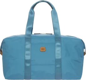 Bric's X-Bag/X-Travel 2.0 Folding Duffel Bag - 18" Carry On and Overnight Travel Bag - Sky