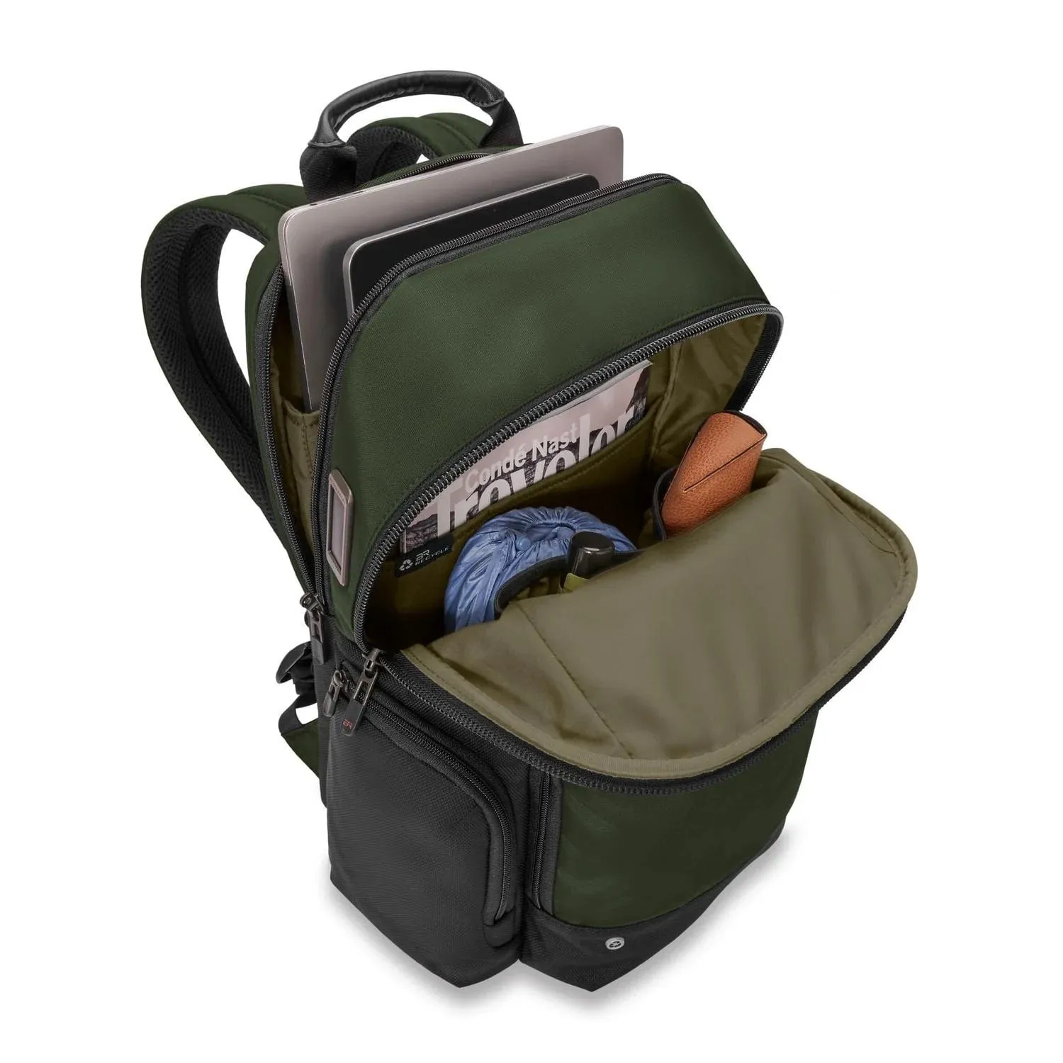 Briggs & Riley Medium Cargo Backpack in Green