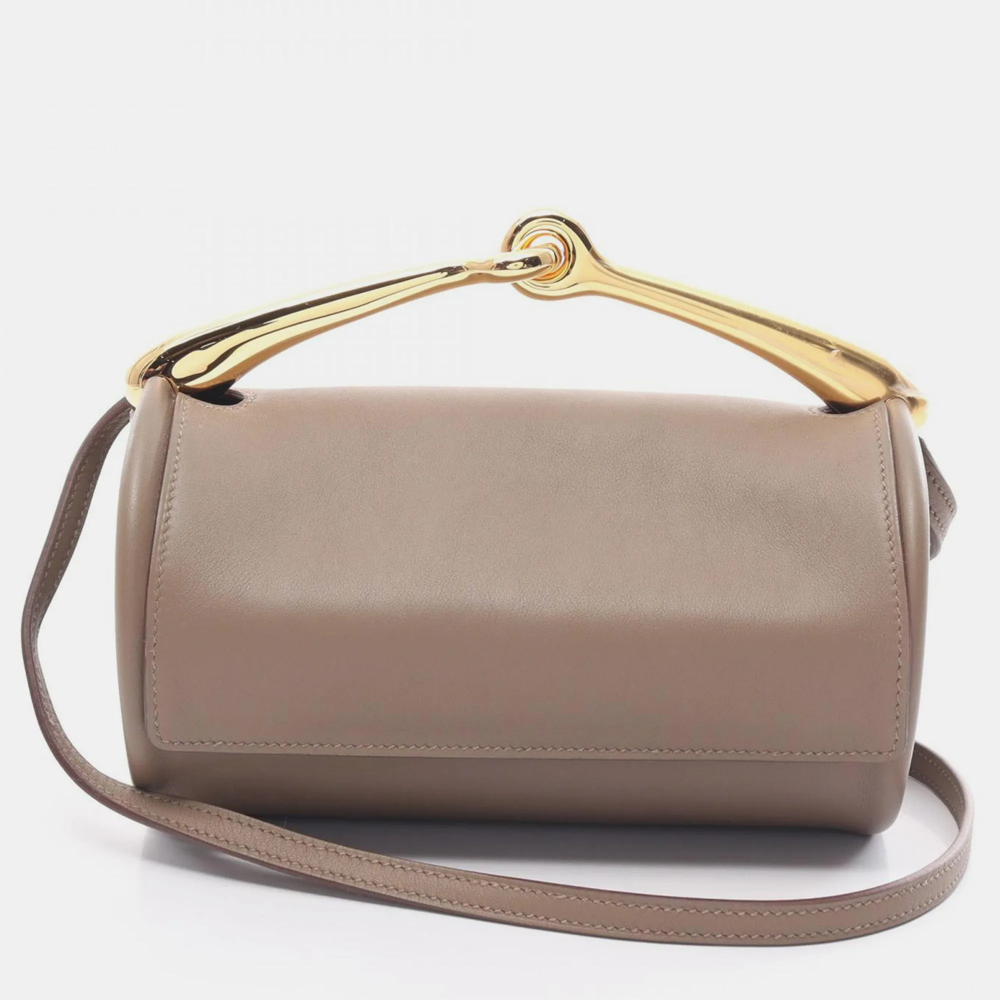 Brown Swift Leather Maximors Shoulder Bag