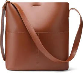 Bucket Hobo Bags for Women, Vegan Leather Crossbody Shoulder Purse and Large Handbags