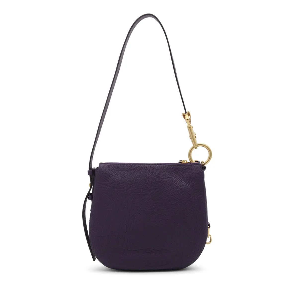 BURBERRY GRAINED LEATHER KNIGHT SHOULDER BAG