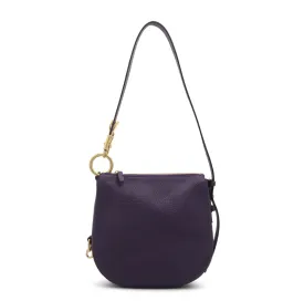 BURBERRY GRAINED LEATHER KNIGHT SHOULDER BAG