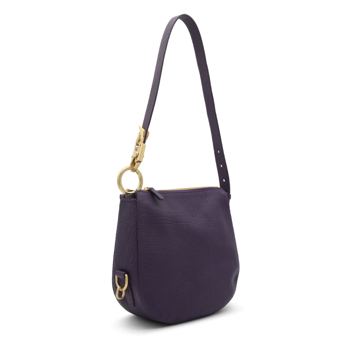 BURBERRY GRAINED LEATHER KNIGHT SHOULDER BAG