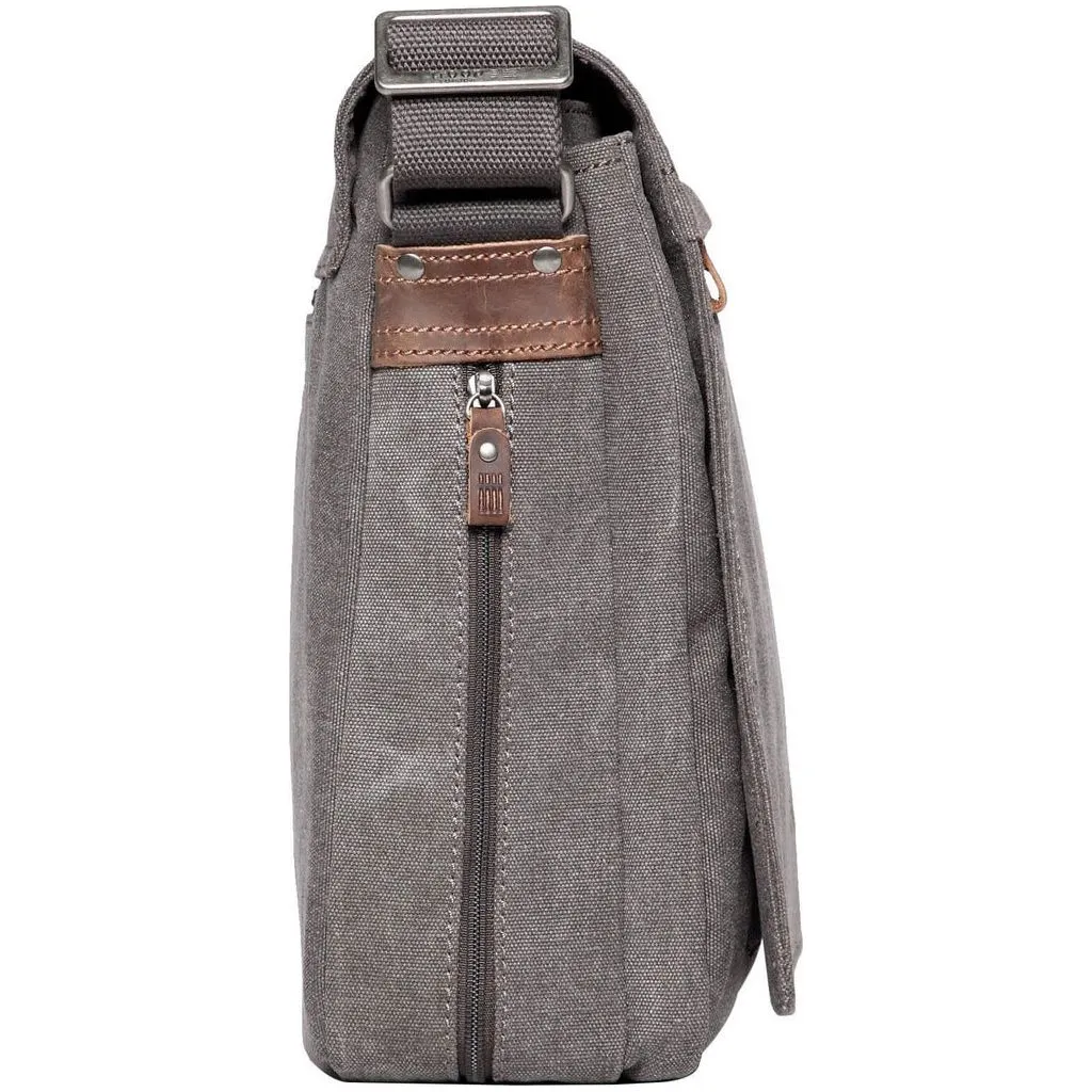Canvas Laptop Messenger Bag - Troop London Classic  - 18'' Diagonally