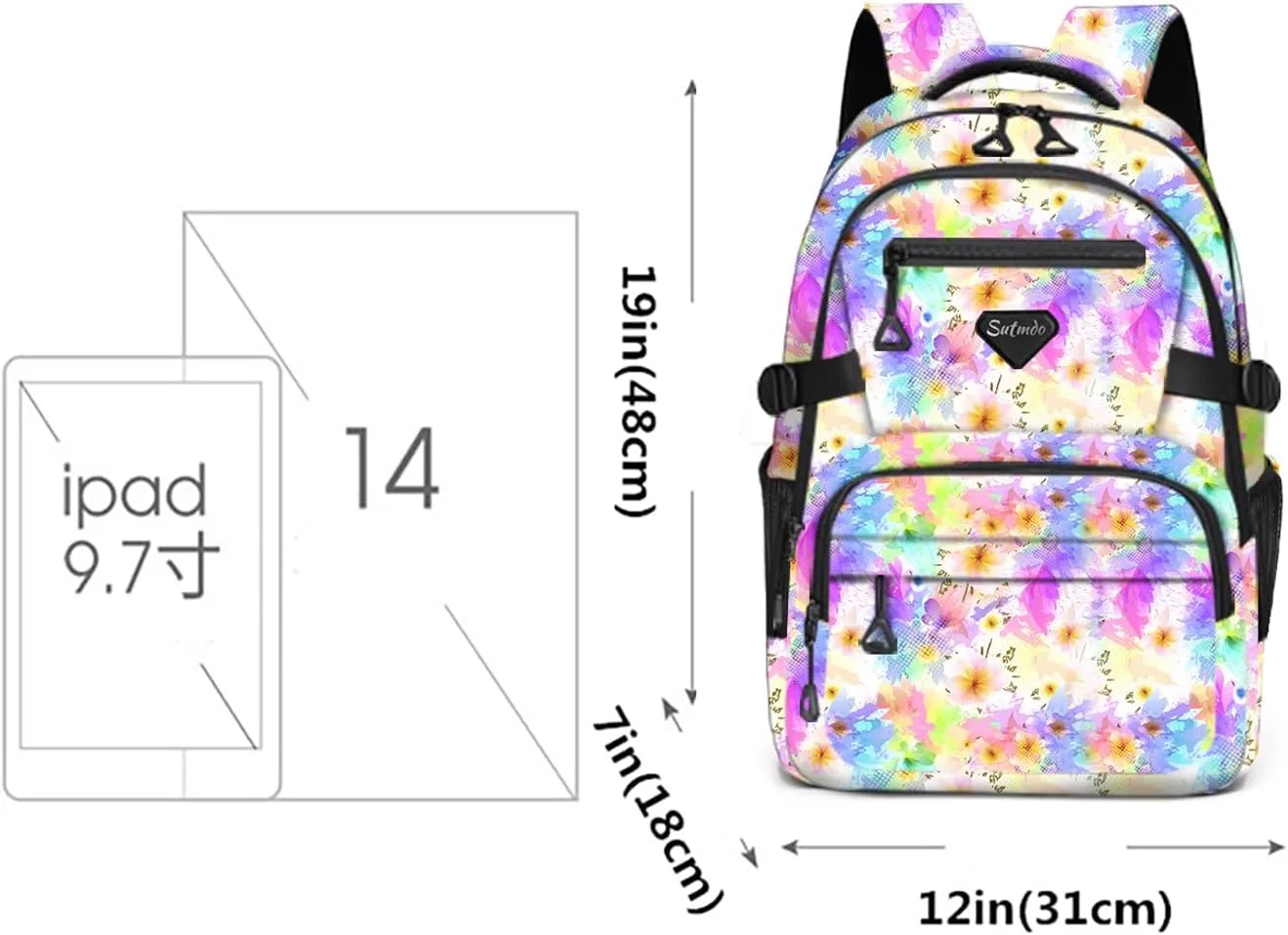 Casual Lightweight Backpacks for Boys & Girls, School Bookbags, 15 "Laptop Backpack, Travel Bag (212-fhua)
