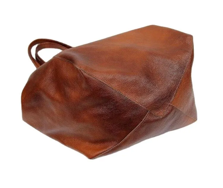 Casual Luxury Women's Over Large Soft Leather Tote Bags