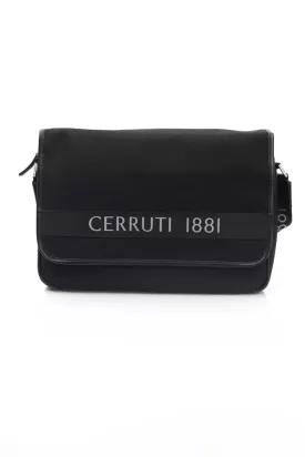 Cerruti 1881 Elegant Black Crossbody Logo Bag