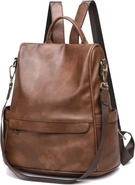 CHERUTY Women Backpack Purse PU Leather Anti-theft Casual Shoulder Bag Fashion Ladies Satchel Bags