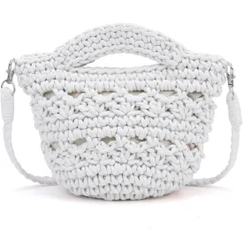 CHIC DIARY Women Straw Beach Bag Clutch Purse Small Crossbody Bag Woven Cotton Shoulder Handbag for Summer