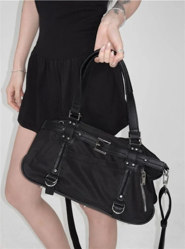 City Bowling Bags Trendy Women's Leather Tote Bag Preppy Large Cute Purse Y2k Streetwear
