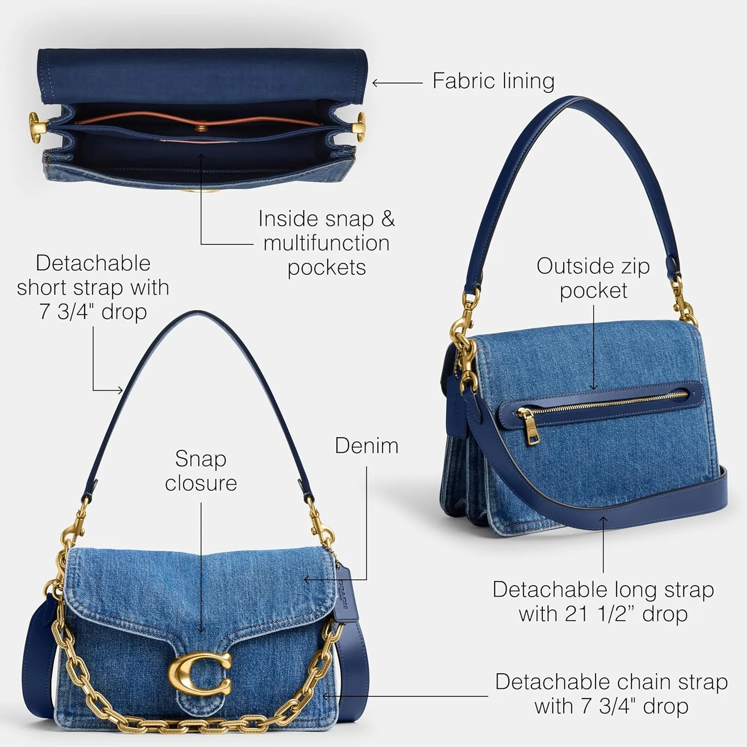 Coach Chain Tabby Shoulder Bag
