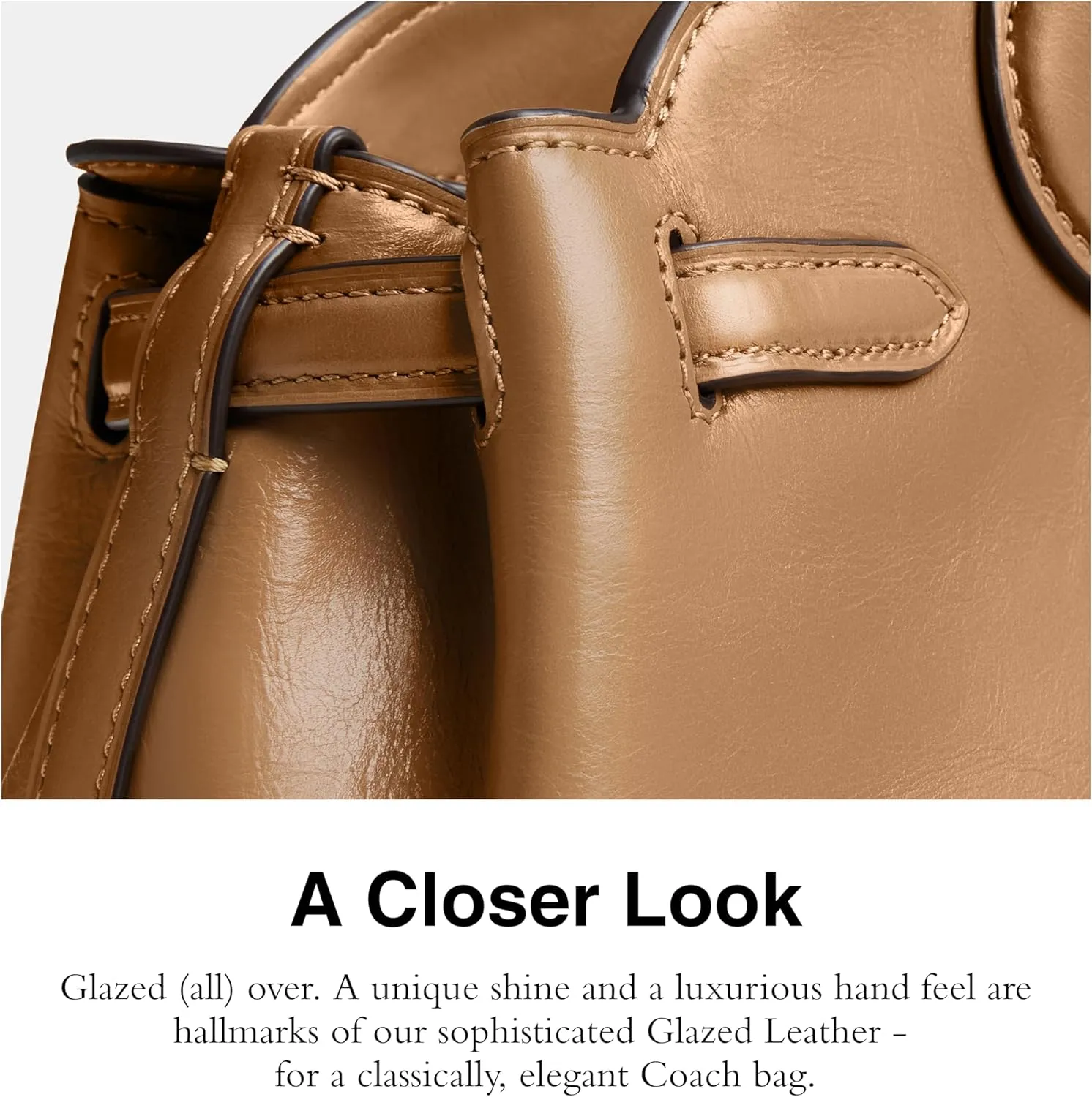Coach Glazed Leather Empire Carryall 34