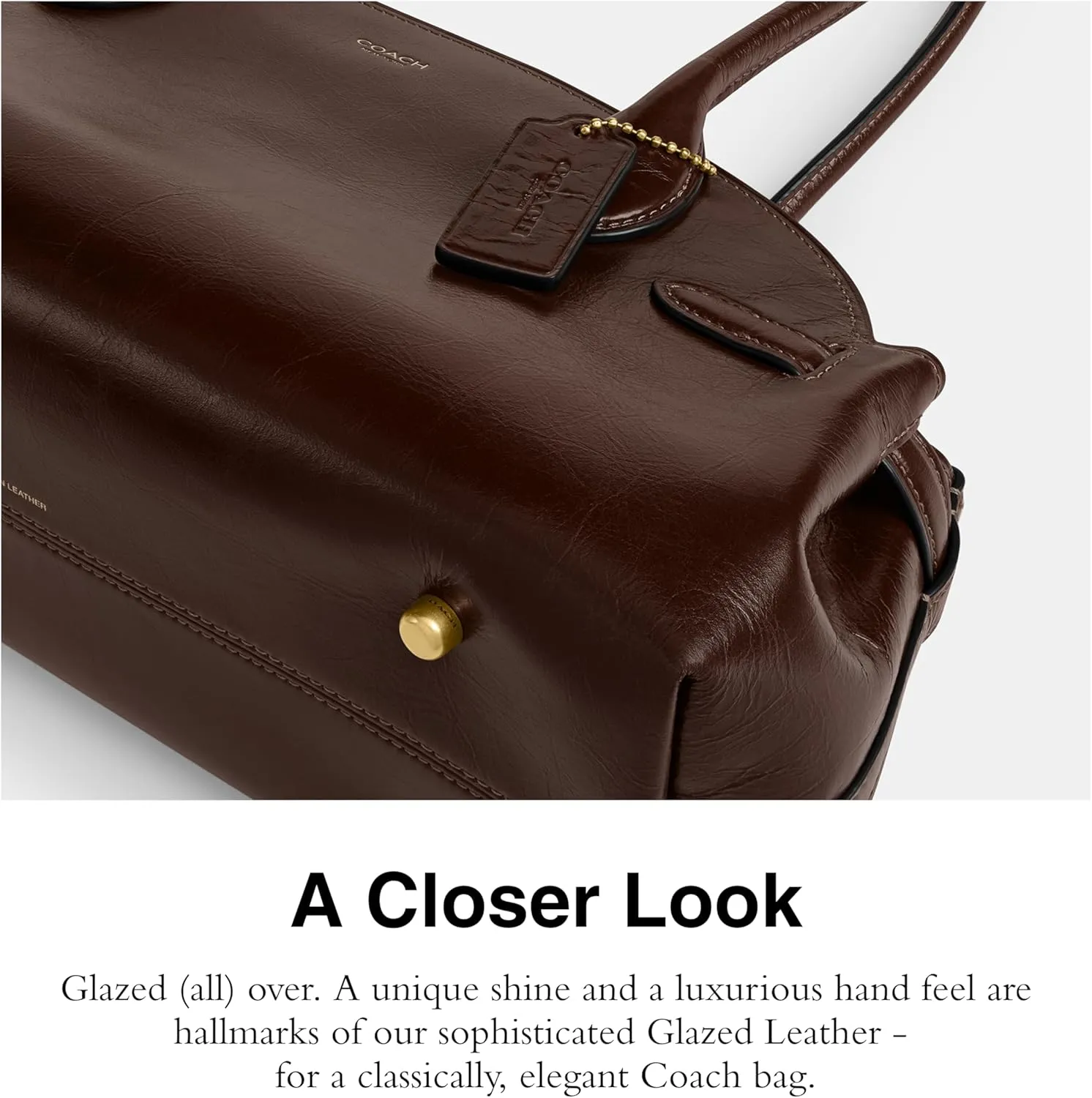 Coach Glazed Leather Empire Carryall 34