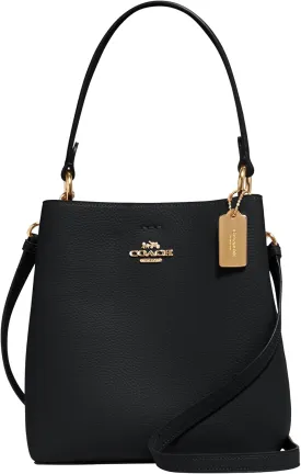 COACH Small Town Bucket, Black Oxblood