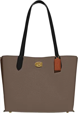 Coach Willow Tote, Dark Stone