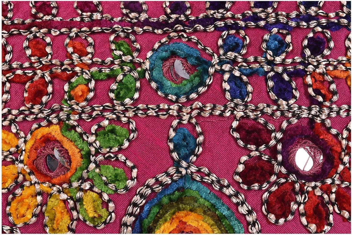 Craft Trade Clutch Bags for Women - Rajasthani Hand Embroidered Mini Crossbody Bag Women's Cluches for Wedding Party Gifts