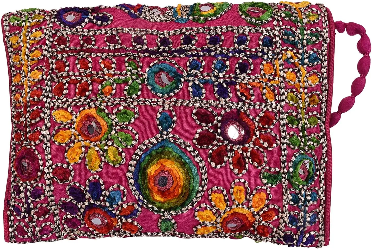 Craft Trade Clutch Bags for Women - Rajasthani Hand Embroidered Mini Crossbody Bag Women's Cluches for Wedding Party Gifts