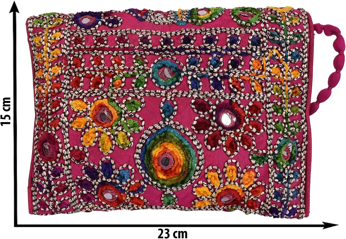 Craft Trade Clutch Bags for Women - Rajasthani Hand Embroidered Mini Crossbody Bag Women's Cluches for Wedding Party Gifts