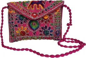 Craft Trade Clutch Bags for Women - Rajasthani Hand Embroidered Mini Crossbody Bag Women's Cluches for Wedding Party Gifts
