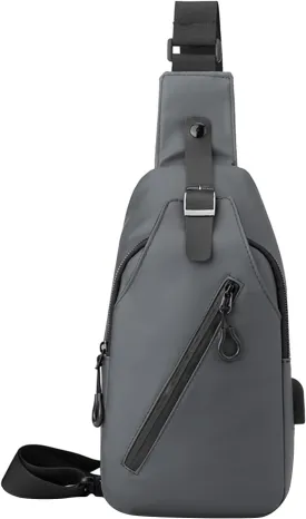 Crossbody Waist Bag Pack Men Shoulder Bags Chest Bag Fashion Linkable Data Cable Bags Outdoor Sports Locomotive
