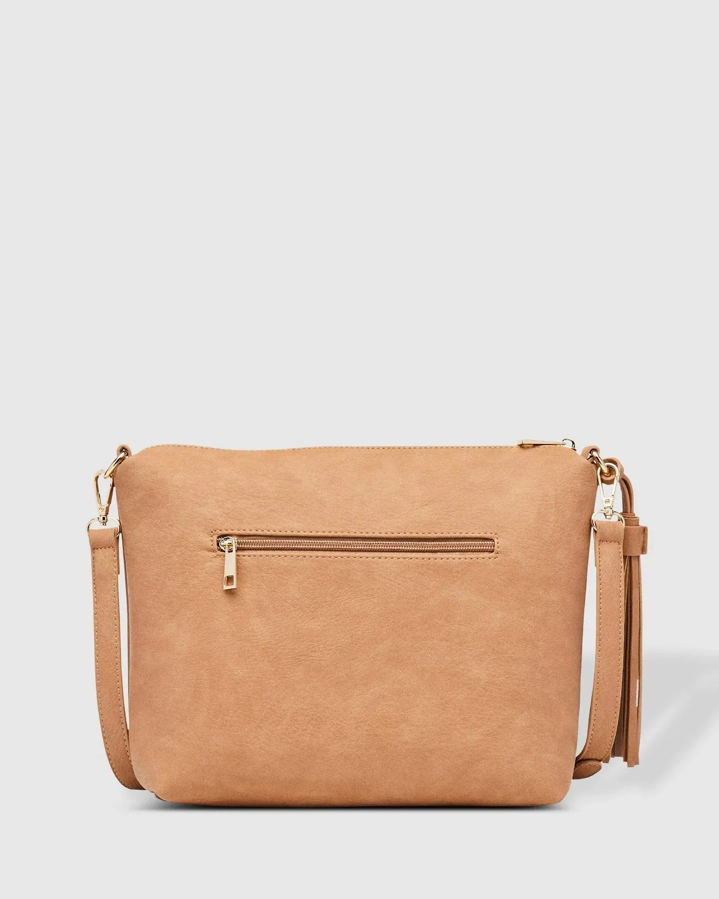 DAISY CROSSBODY BAG CAMEL STRIPE GUITAR STRAP