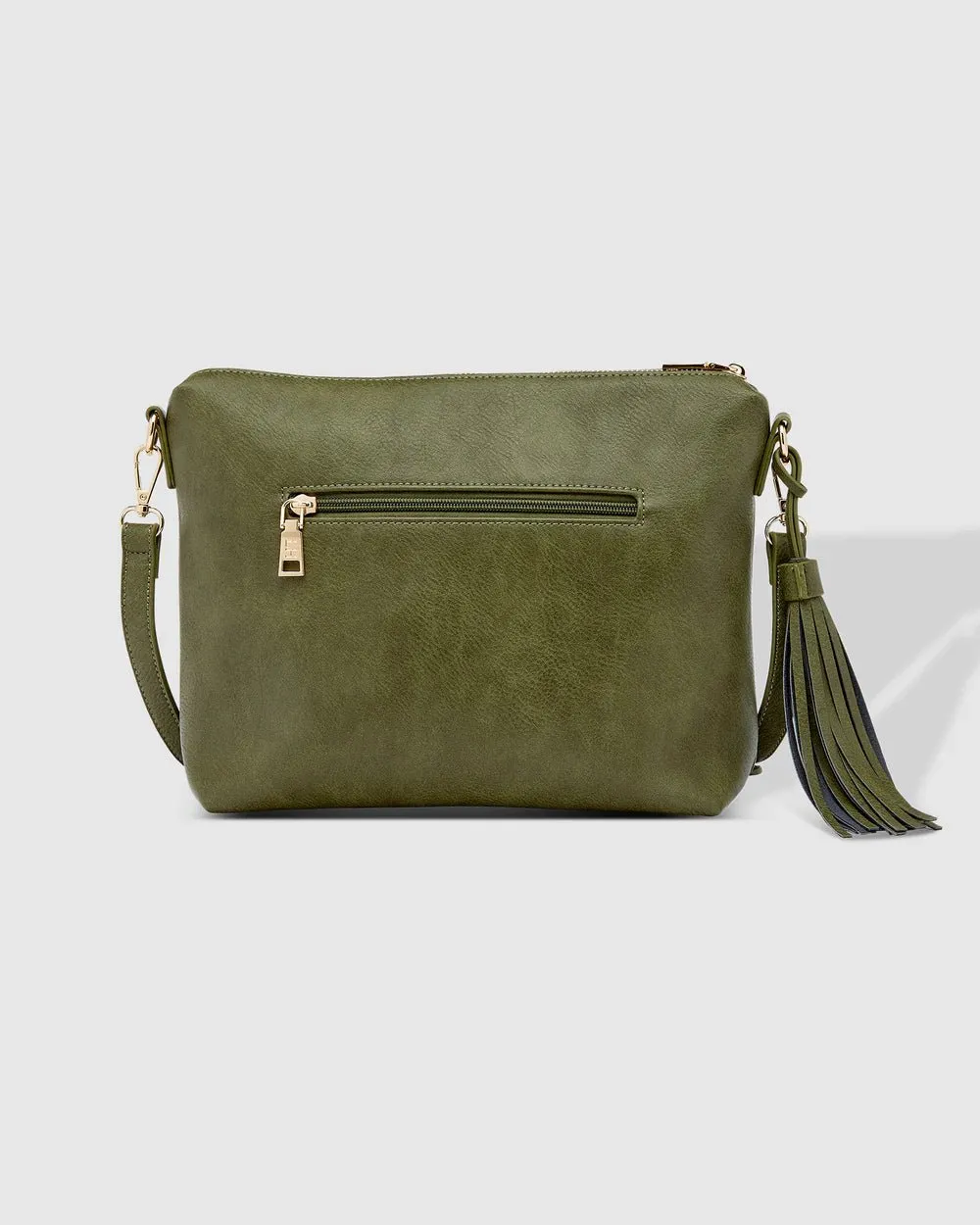 DAISY STRIPE CROSSBODY BAG KHAKI