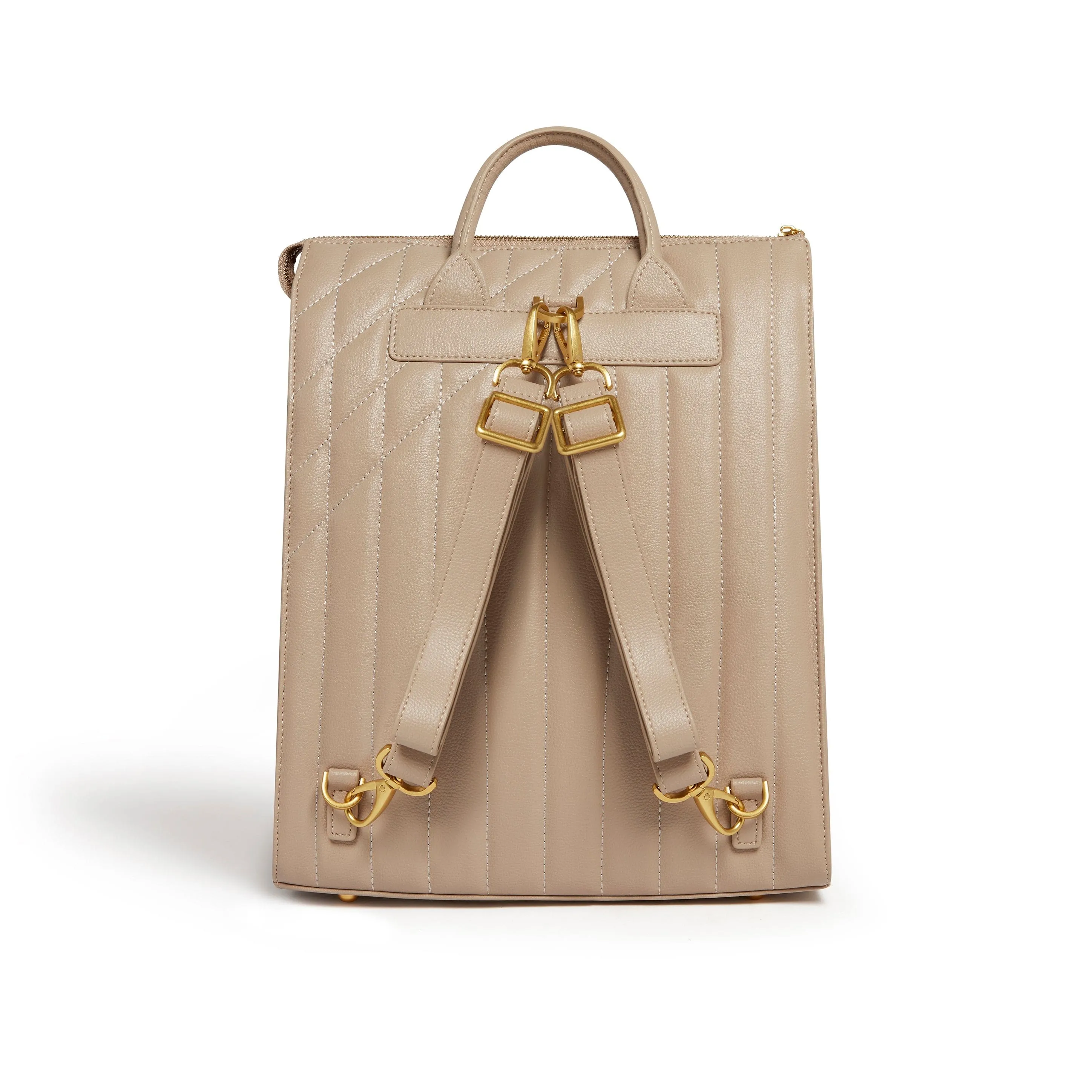 Danai Vegan Leather Backpack | Beige