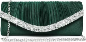 Dasein Clutch Purses for Women Evening Bags Formal Clutches with Rhinestones for Wedding Party Prom Dressy Purse