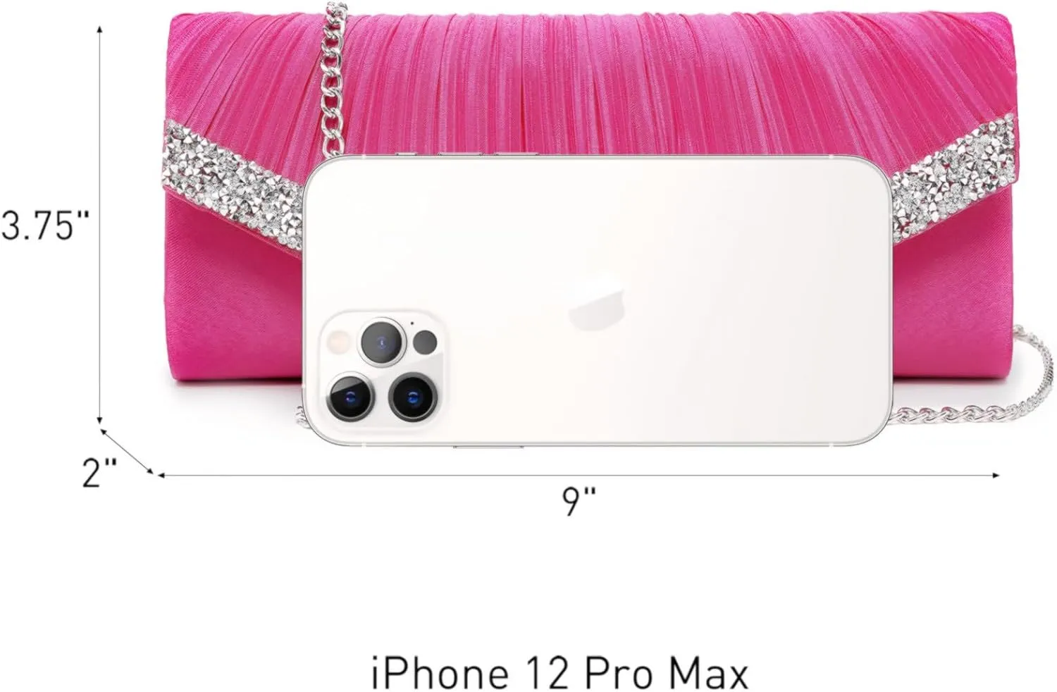 Dasein Clutch Purses for Women Evening Bags Formal Clutches with Rhinestones for Wedding Party Prom Dressy Purse