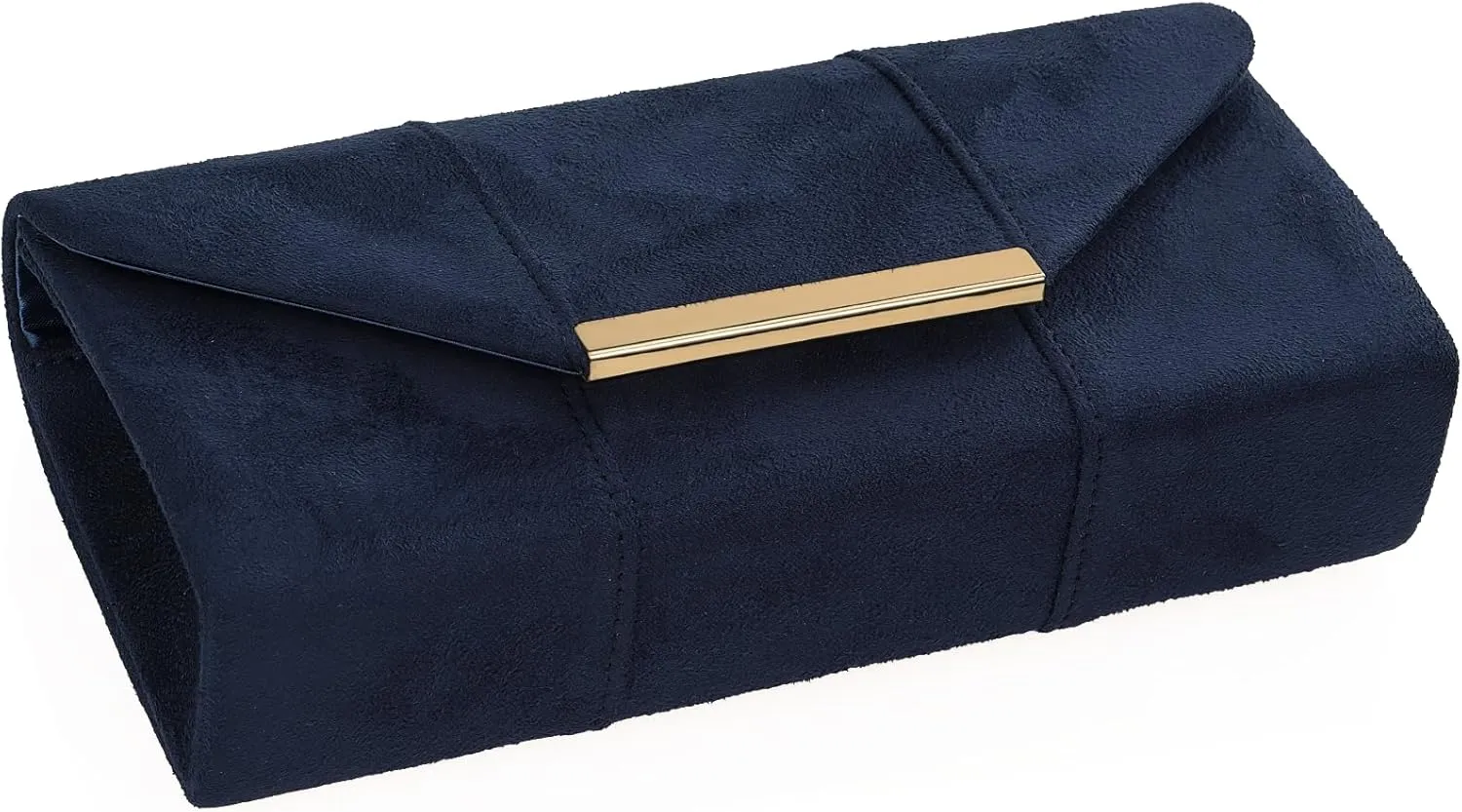 Dexmay Women Faux Suede Envelope Clutch Purse Evening Velvet Handbag Foldover Shoulder Crossbody Bag