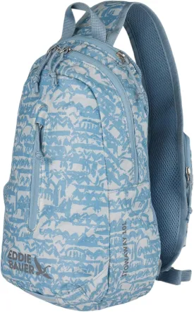 Eddie Bauer Stowaway Packable Sling Bag | Foldable | Travel | Outdoor | Lightweight | Compact | Everyday Carry | Ripstop Nylon | 10L - Blue Fog