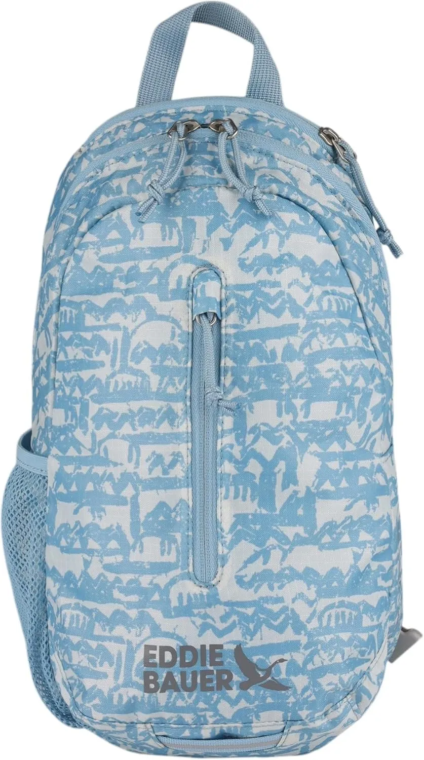 Eddie Bauer Stowaway Packable Sling Bag | Foldable | Travel | Outdoor | Lightweight | Compact | Everyday Carry | Ripstop Nylon | 10L - Blue Fog