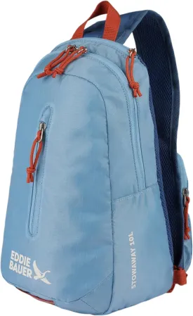 Eddie Bauer Stowaway Packable Sling Bag | Foldable | Travel | Outdoor | Lightweight | Compact | Everyday Carry | Ripstop Nylon | 10L - Coast Blue